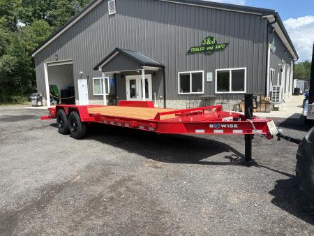 New 2027 BWISE 15.4K 20' Equipment Trailer with 3' Self Cleaning Dovetail