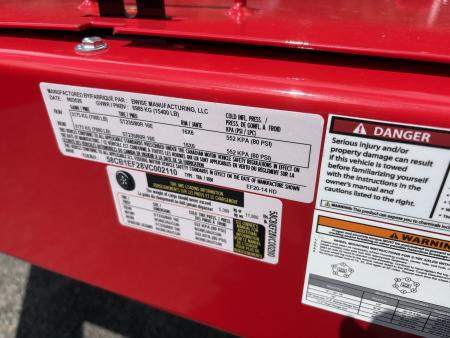 New 2027 BWISE 15.4K 20' Equipment Trailer with 3' Self Cleaning Dovetail