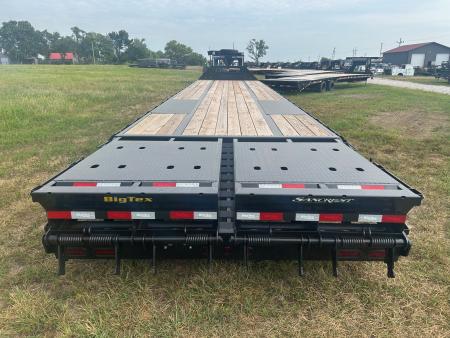New 2027 Big Tex 102x40 Tandem 23.9K GN Flatbed w/ 2-Speed Jacks, 5' Dove, & Mega Ramps