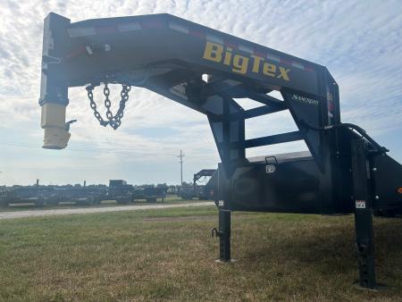 New 2027 Big Tex 102x40 Tandem 23.9K GN Flatbed w/ 2-Speed Jacks, 5' Dove, & Mega Ramps