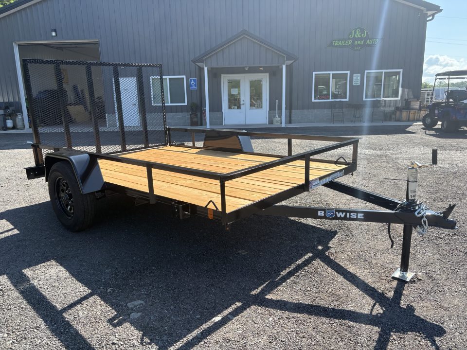 New 2027 BWISE 6x10 Angle Iron Utility Trailer