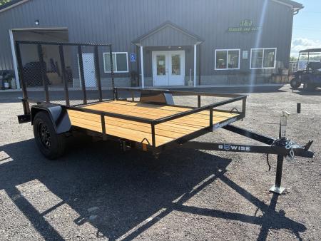 New 2027 BWISE 6x10 Angle Iron Utility Trailer