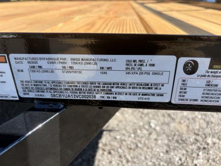 New 2027 BWISE 6x10 Angle Iron Utility Trailer