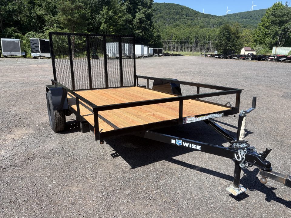 New 2027 BWISE 6x10 Angle Iron Utility Trailer