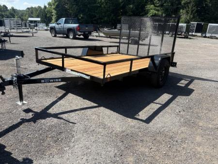 New 2027 BWISE 6x10 Angle Iron Utility Trailer