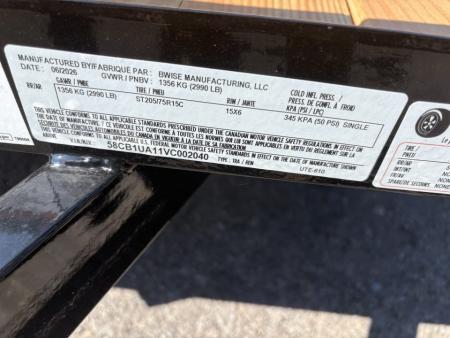 New 2027 BWISE 6x10 Angle Iron Utility Trailer