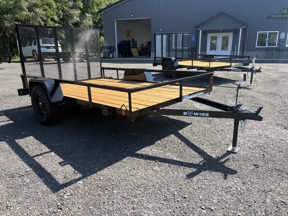 New 2027 BWISE 6x10 Angle Iron Utility Trailer