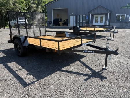 New 2027 BWISE 6x10 Angle Iron Utility Trailer