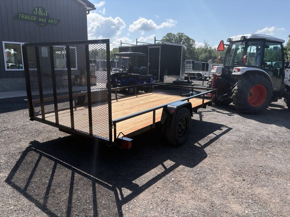 New 2027 BWISE 76x12 Angle Iron Utility Trailer