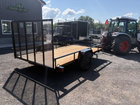 New 2027 BWISE 76x12 Angle Iron Utility Trailer