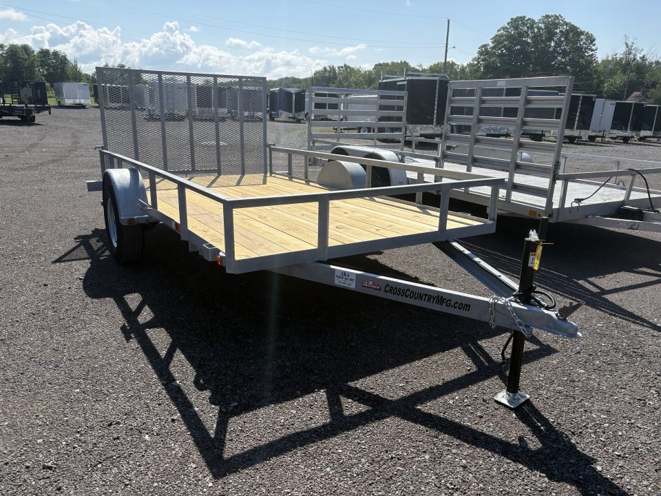 New 2027 BWISE 76x12 Angle Iron Utility Trailer