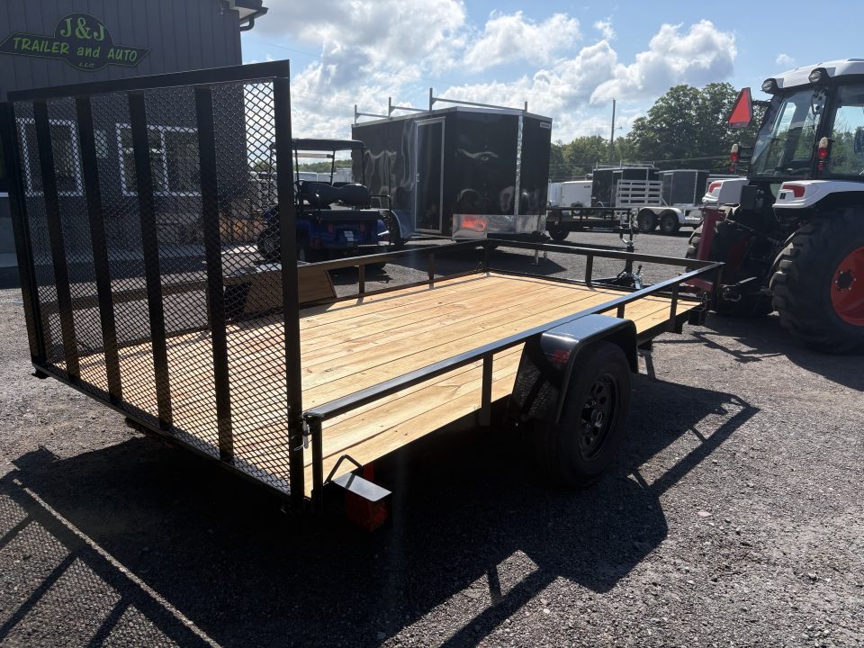 New 2027 BWISE 76x12 Angle Iron Utility Trailer