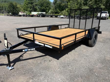 New 2027 BWISE 76x12 Angle Iron Utility Trailer