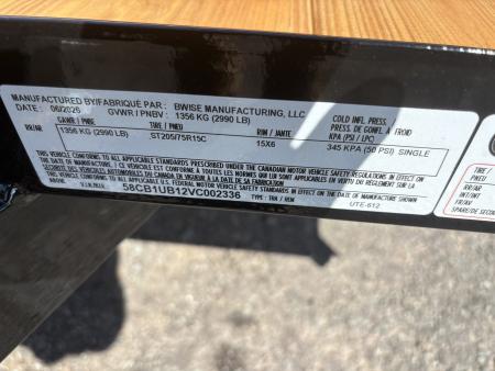 New 2027 BWISE 76x12 Angle Iron Utility Trailer