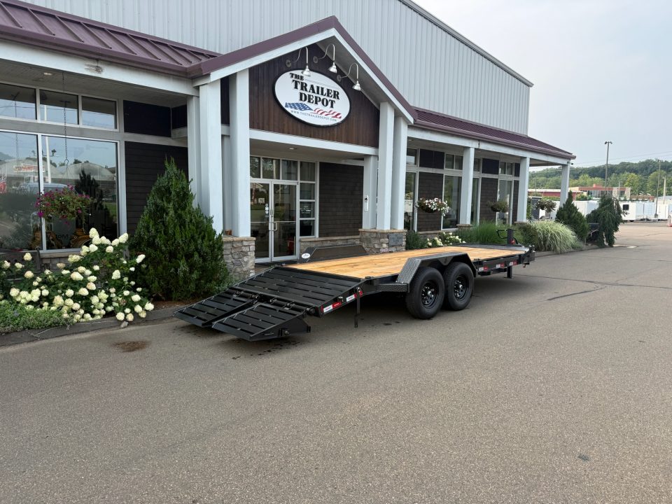 New Liberty 6'11" x 17' + 3' I-Beam Equipment Trailer 15.4K