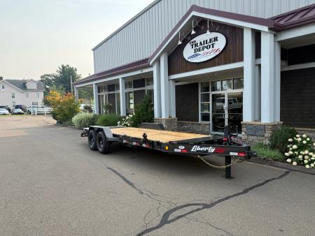 New Liberty 6'11" x 17' + 3' I-Beam Equipment Trailer 15.4K