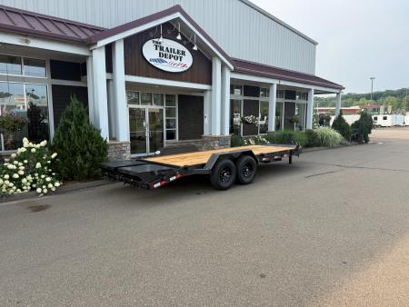 New Liberty 6'11" x 17' + 3' I-Beam Equipment Trailer 15.4K