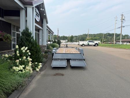 New Liberty 6'11" x 17' + 3' I-Beam Equipment Trailer 15.4K
