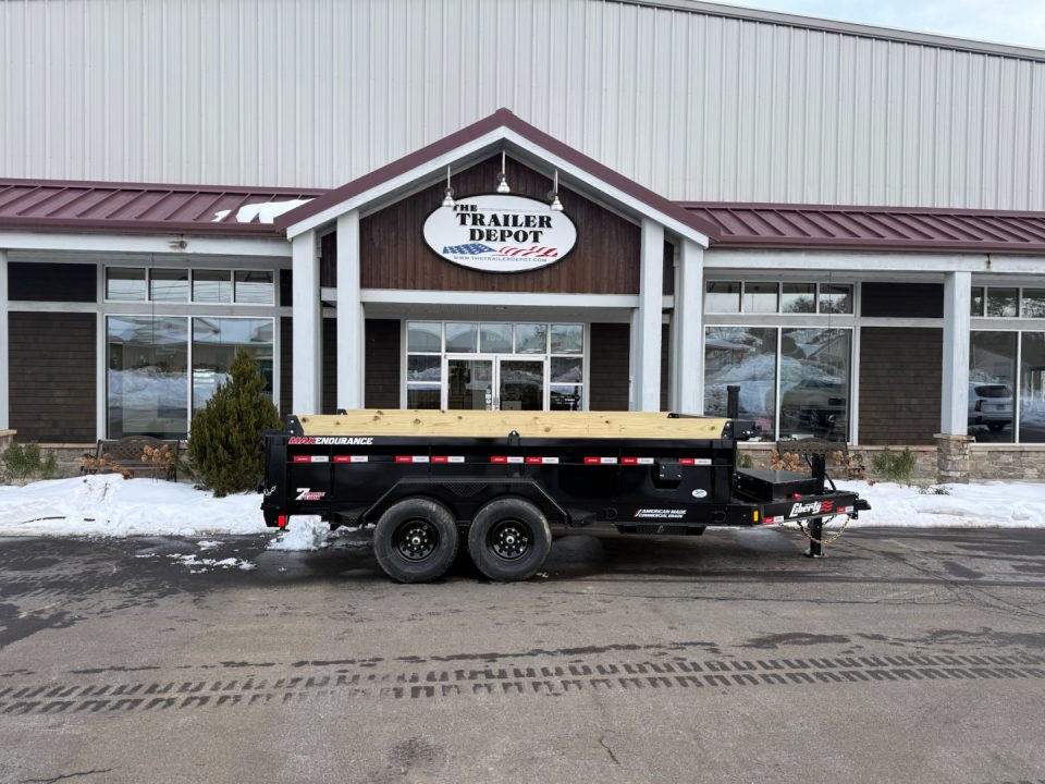 New Liberty 6'11" x 14' Telescopic Dump Trailer 15.4K