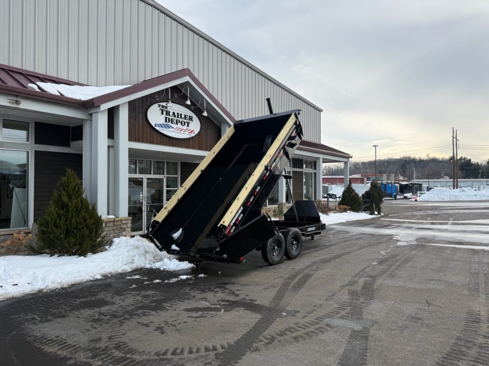 New Liberty 6'11" x 14' Telescopic Dump Trailer 15.4K