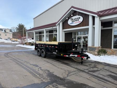 New Liberty 6'11" x 14' Telescopic Dump Trailer 15.4K
