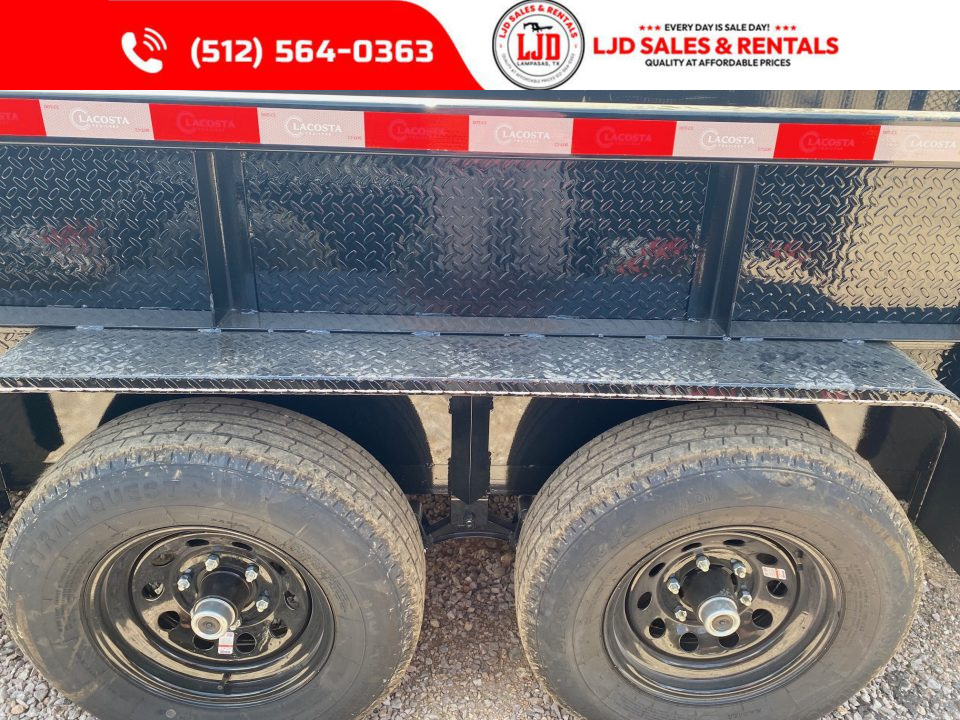 New 2026 Lacosta - 5200 LB Axles - Gate 83" x 16' Utility Trailer