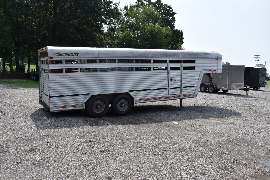 Used 1988 Featherlite Trailers 20' STOCK Stock / Stock Combo Trailer