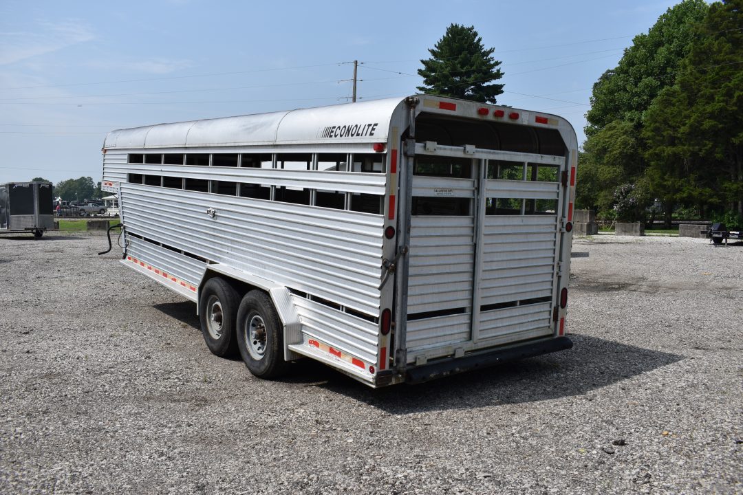 Used 1988 Featherlite Trailers 20' STOCK Stock / Stock Combo Trailer