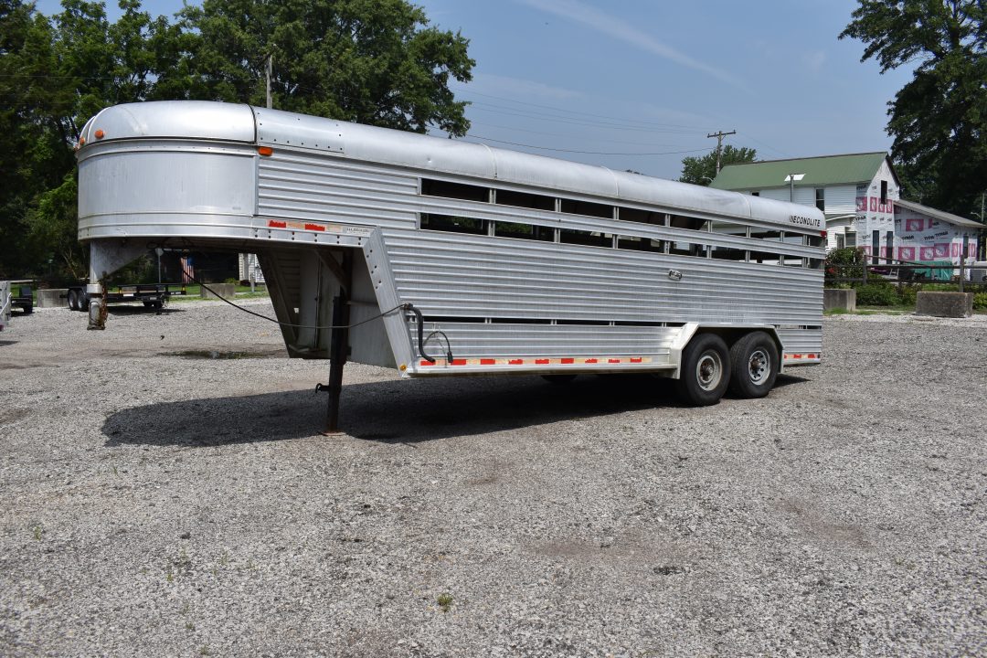 Used 1988 Featherlite Trailers 20' STOCK Stock / Stock Combo Trailer