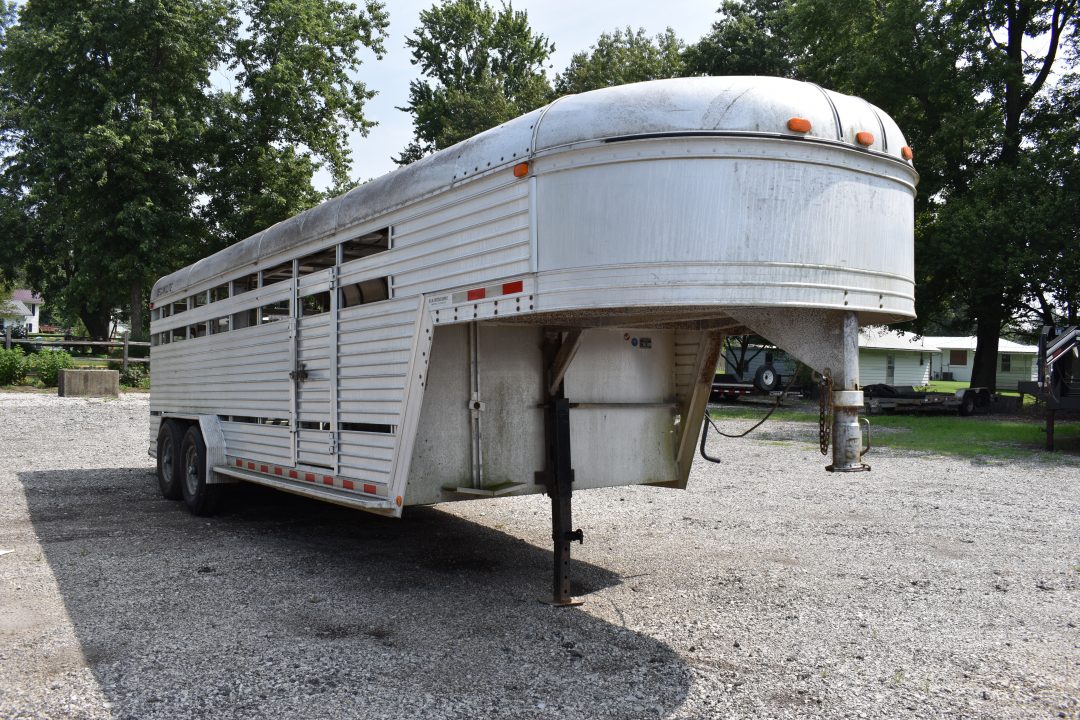 Used 1988 Featherlite Trailers 20' STOCK Stock / Stock Combo Trailer