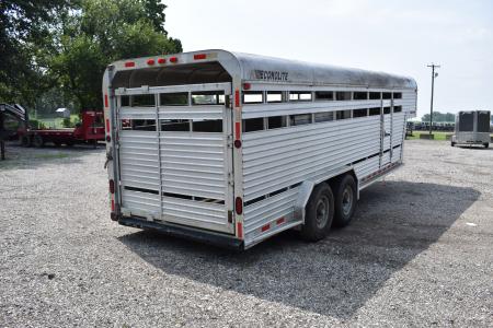 Used 1988 Featherlite Trailers 20' STOCK Stock / Stock Combo Trailer