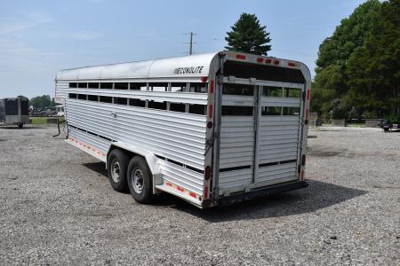 Used 1988 Featherlite Trailers 20' STOCK Stock / Stock Combo Trailer