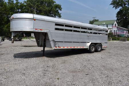 Used 1988 Featherlite Trailers 20' STOCK Stock / Stock Combo Trailer