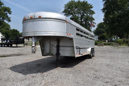 Used 1988 Featherlite Trailers 20' STOCK Stock / Stock Combo Trailer