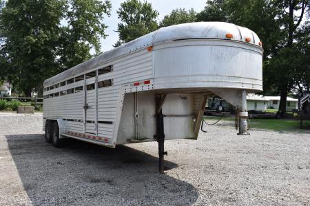 Used 1988 Featherlite Trailers 20' STOCK Stock / Stock Combo Trailer