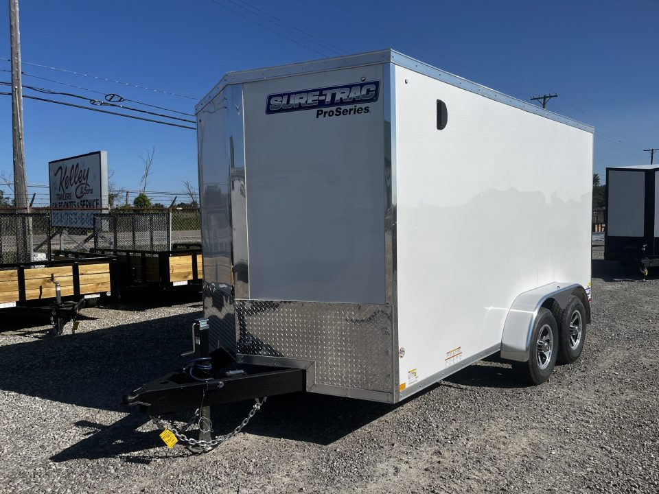 New 2026 Sure-Trac 7 x 14 Pro Series Enclosed Wedge Cargo Trailer 10K
