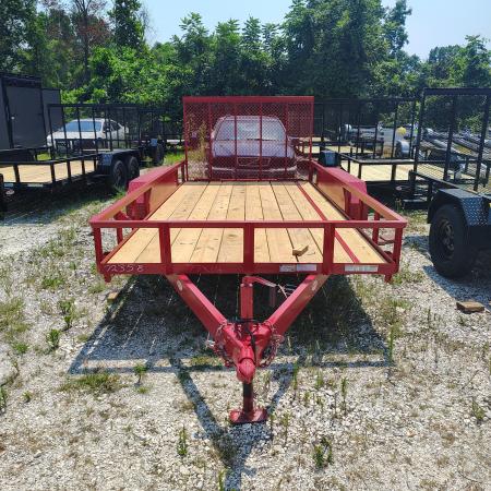 New 2026 MEB 77X14 TA Utility Trailer, Straight deck with 48" gate, 3.5k axles Utility Trailer