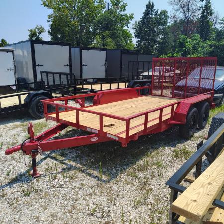 New 2026 MEB 77X14 TA Utility Trailer, Straight deck with 48  gate, 3.5k axles Utility Trailer