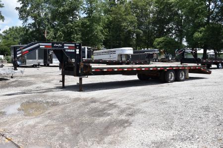 Used 2017 CornPro 28+5 GN 12K Flatbed Trailer