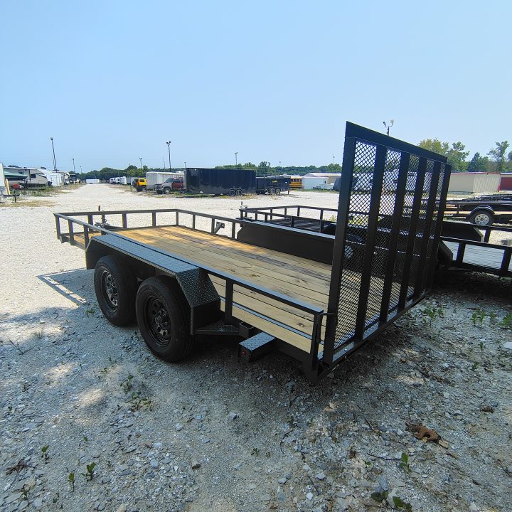 New 2026 MEB 77X14 TA Utility Trailer, Straight deck with 48" gate, 3.5k axles Utility Trailer