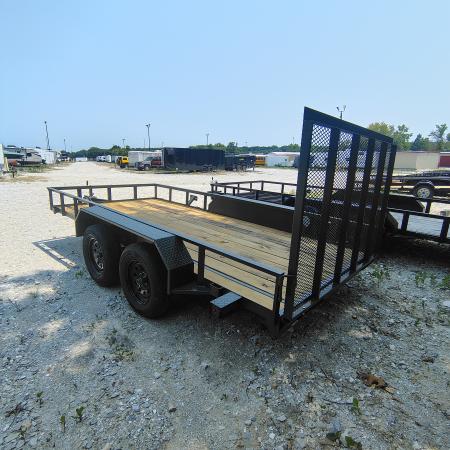 New 2026 MEB 77X14 TA Utility Trailer, Straight deck with 48" gate, 3.5k axles Utility Trailer