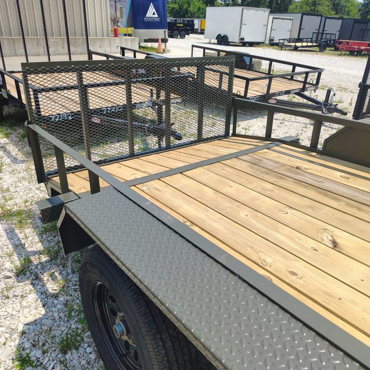 New 2026 MEB 77x16 TA, 2' dovetail with 30" gate, 3.5k axles Utility Trailer