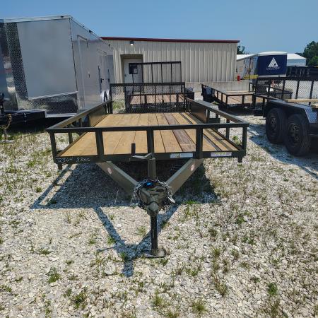 New 2026 MEB 77x16 TA, 2' dovetail with 30" gate, 3.5k axles Utility Trailer