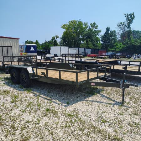 New 2026 MEB 77x16 TA, 2' dovetail with 30  gate, 3.5k axles Utility Trailer