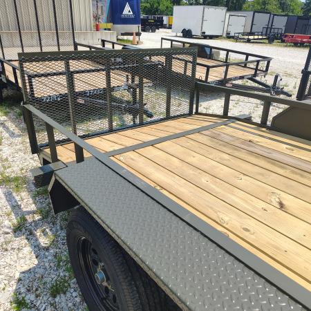 New 2026 MEB 77x16 TA, 2' dovetail with 30" gate, 3.5k axles Utility Trailer