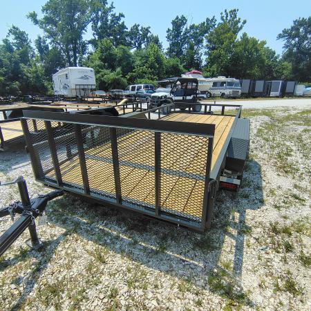 New 2026 MEB 77x16 TA, 2' dovetail with 30" gate, 3.5k axles Utility Trailer