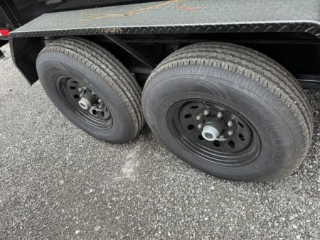 New 2026 Panther Cargo 7x14 Tandem Axle Dump Trailer – 7K GVWR | 4' Steel Sides | Black Dump Trailer