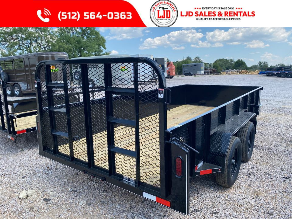 New 2026 Lacosta - Spring Gate - 77" x 14' - 2' Walls - Utility Trailer