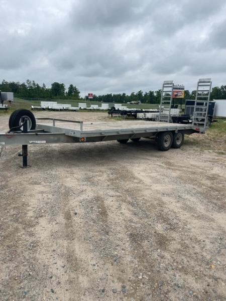 Used 2025 Quality Steel and Aluminum 102x22 Deck Over 8k Axles Equipment Trailer