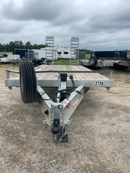Used 2025 Quality Steel and Aluminum 102x22 Deck Over 8k Axles Equipment Trailer